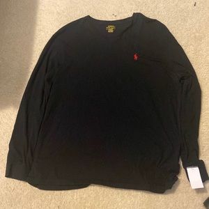 Black polo Ralph Lauren long sleeve t-shirt